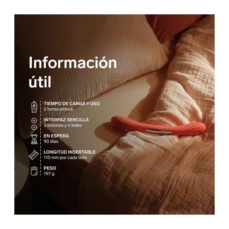 LELO - COUPLES TOY BOOMERANG CORAL RED