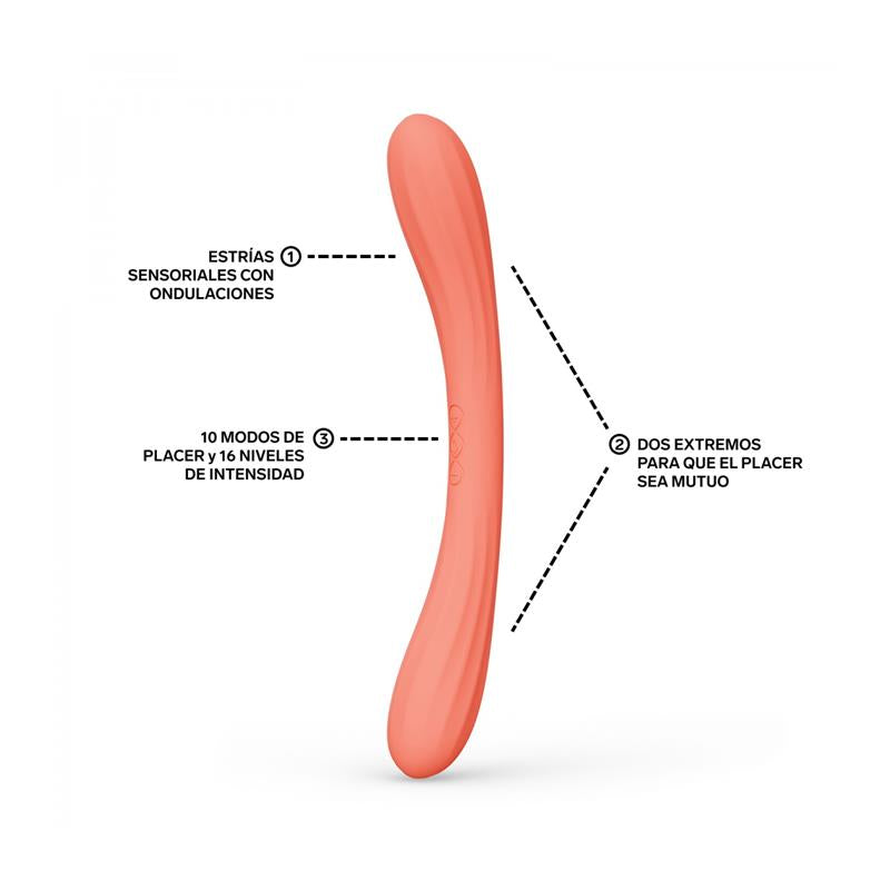 LELO - COUPLES TOY BOOMERANG CORAL RED