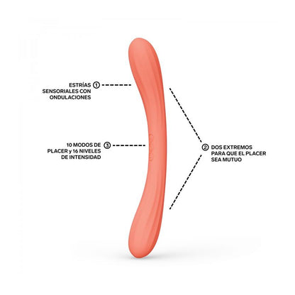 LELO - COUPLES TOY BOOMERANG CORAL RED