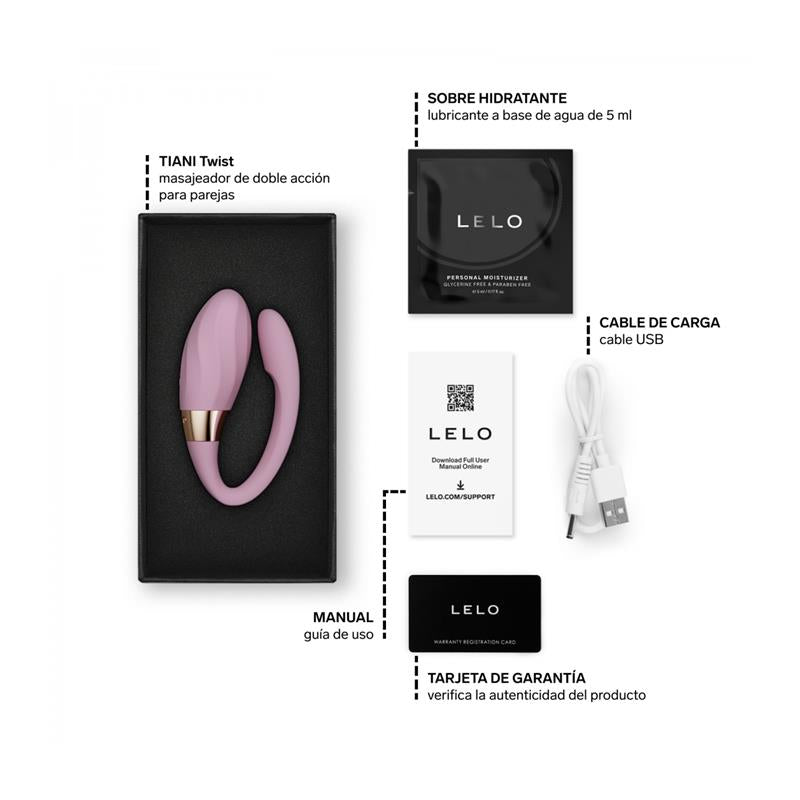 LELO - COUPLES TOY TIANI TWIST APP SOFT PINK