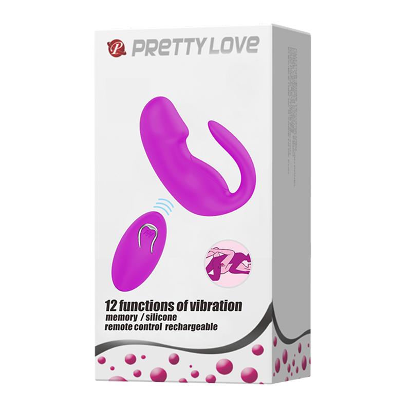PRETTYLOVE - COUPLES TOY WITH REMOTE CONTROL PINK