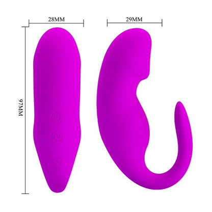 PRETTYLOVE - COUPLES TOY WITH REMOTE CONTROL PINK