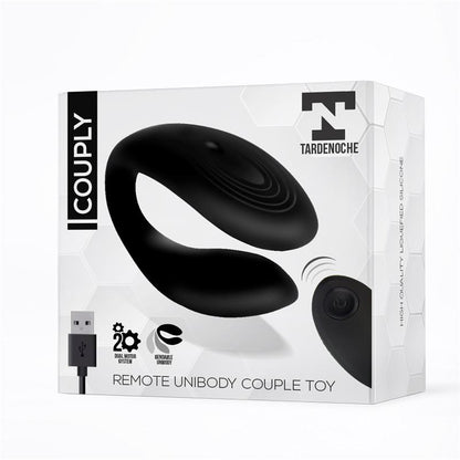 TARDENOCHE - COUPLY COUPLE TOY WITH REMOTE CONTROL USB UNIBODY LIQUID SILICONE
