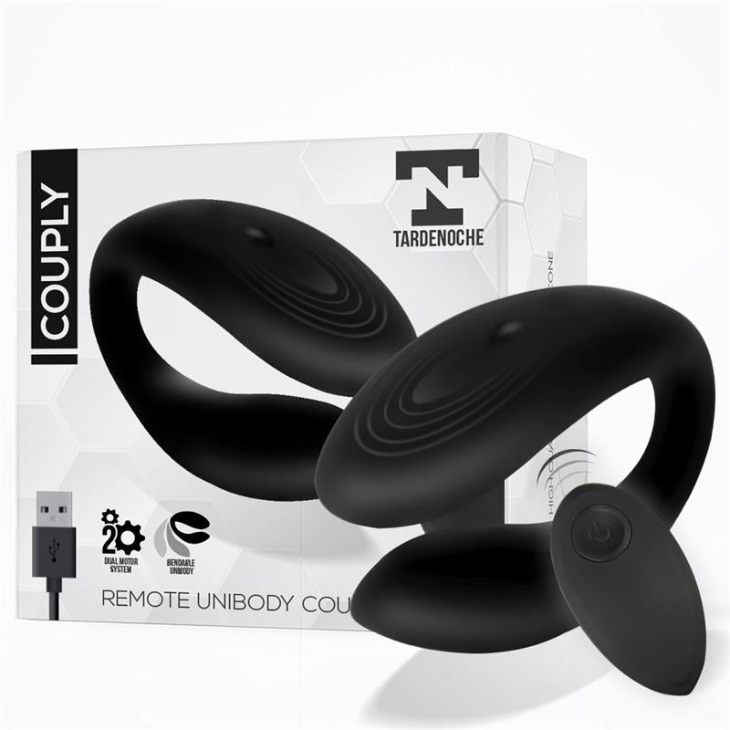 TARDENOCHE - COUPLY COUPLE TOY WITH REMOTE CONTROL USB UNIBODY LIQUID SILICONE