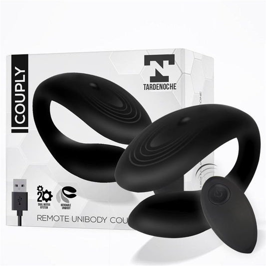 TARDENOCHE - COUPLY COUPLE TOY WITH REMOTE CONTROL USB UNIBODY LIQUID SILICONE