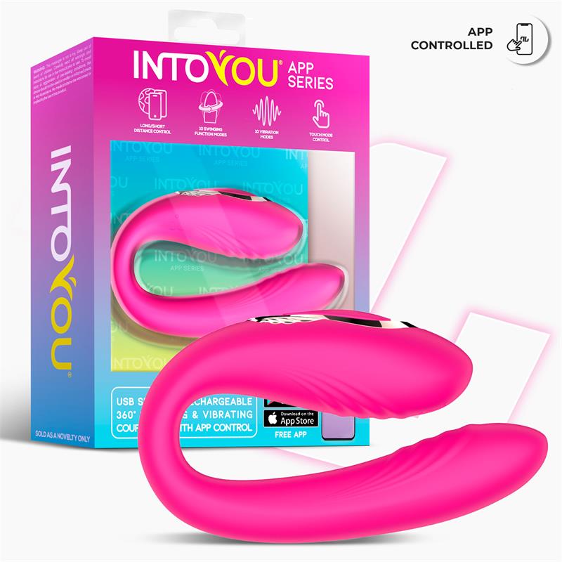 SERIE DE JUGUETES PARA PAREJAS INTOYOU APP - OSCILACIÓN DE 360º CONTROLADA CON LA APP