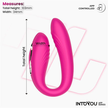 INTOYOU APP SERIES - COUTY COUPLES TOY 360º OSCILATION WITH APP