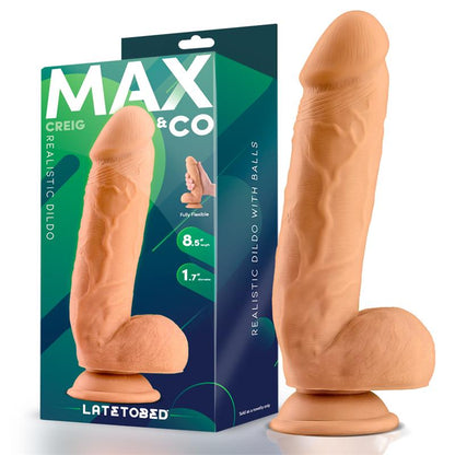 MAX & CO - CREIG REALISTIC DILDO WITH TESTICLES 8.5 FLESH