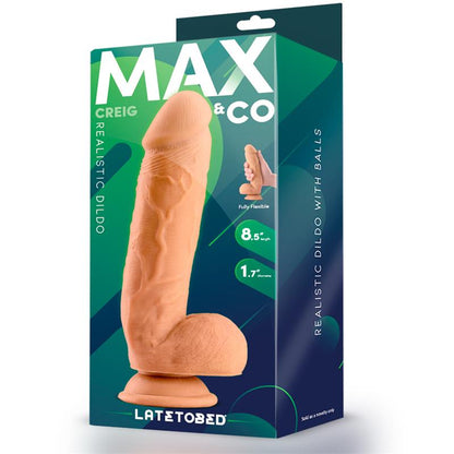 MAX & CO - CREIG REALISTIC DILDO WITH TESTICLES 8.5 FLESH