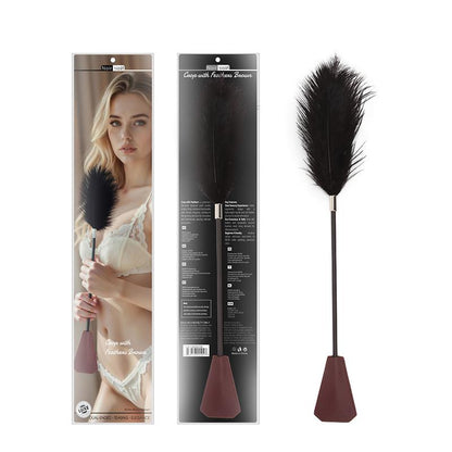 CHISA - CROP WITH FEATHERS BURGUNDY