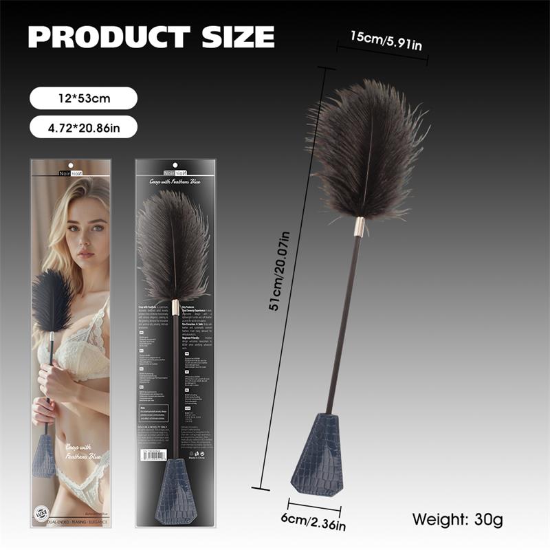 CHISA - CROP WITH FEATHERS NAVY