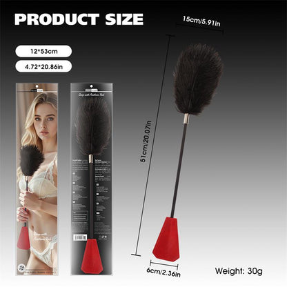 CHISA - CROP WITH FEATHERS RED