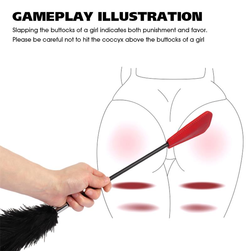 CHISA - CROP WITH FEATHERS RED