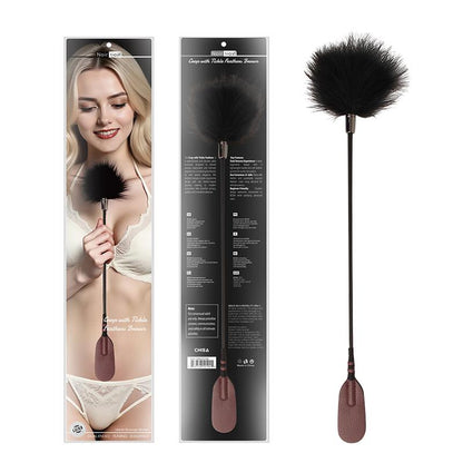CHISA - CROP WITH TICKLE FEATHERS BURGUNDY