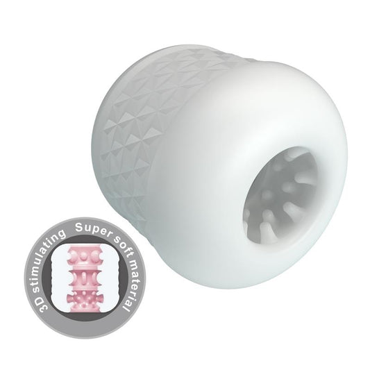 PRETTY LOVE - CRYSTLE MALE MASTURBATOR WHITE