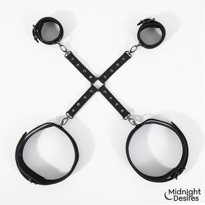 MIDNIGHT DESIRES - CUFFS AND THIGH HOGTIE SET