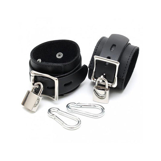 BONDAGE PLAY - CUFFS WITH PADLOCKS-ADJUSTABLE