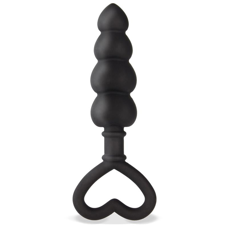 TARDENOCHE - CUORE ANAL PLUG SILICONE BLACK