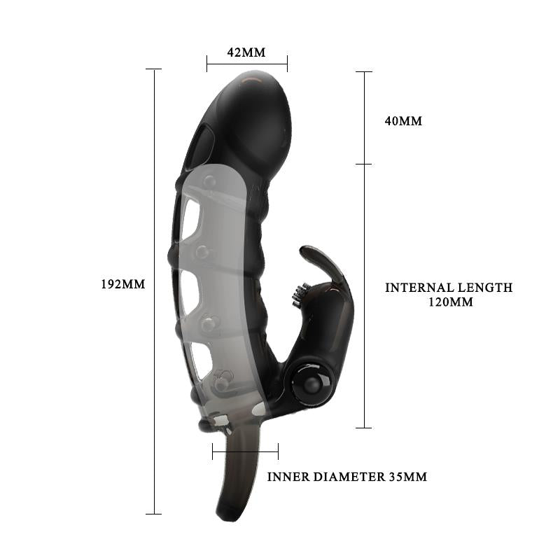PRETTYLOVE - CUPER PENIS SLEEVE WITH VIBRATION