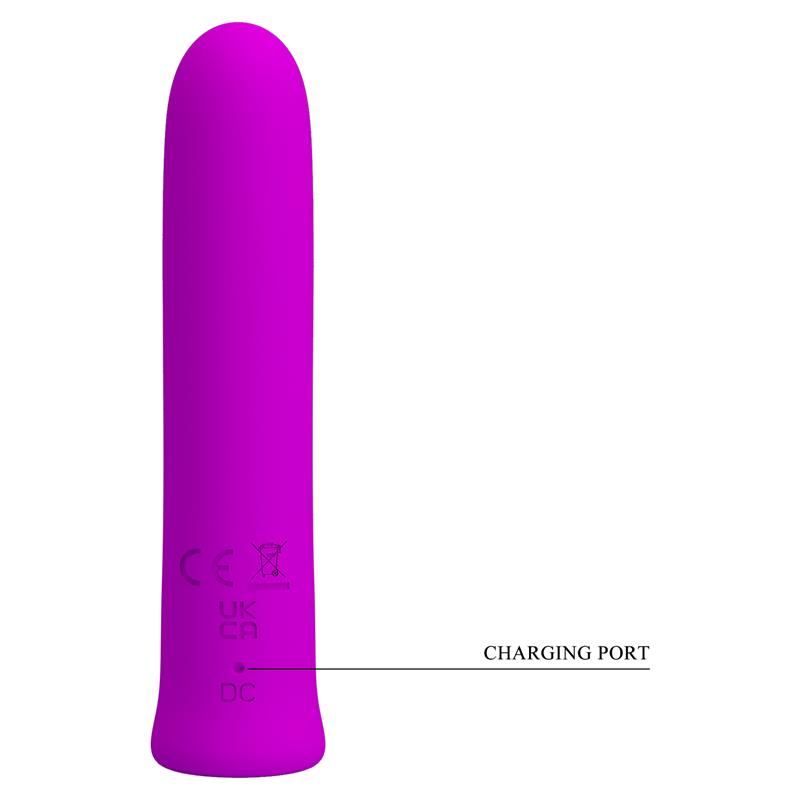 PRETTY LOVE - CURTIS MINI SUPER POWER VIBRATOR 12 VIOLET SILICONE VIBRATIONS