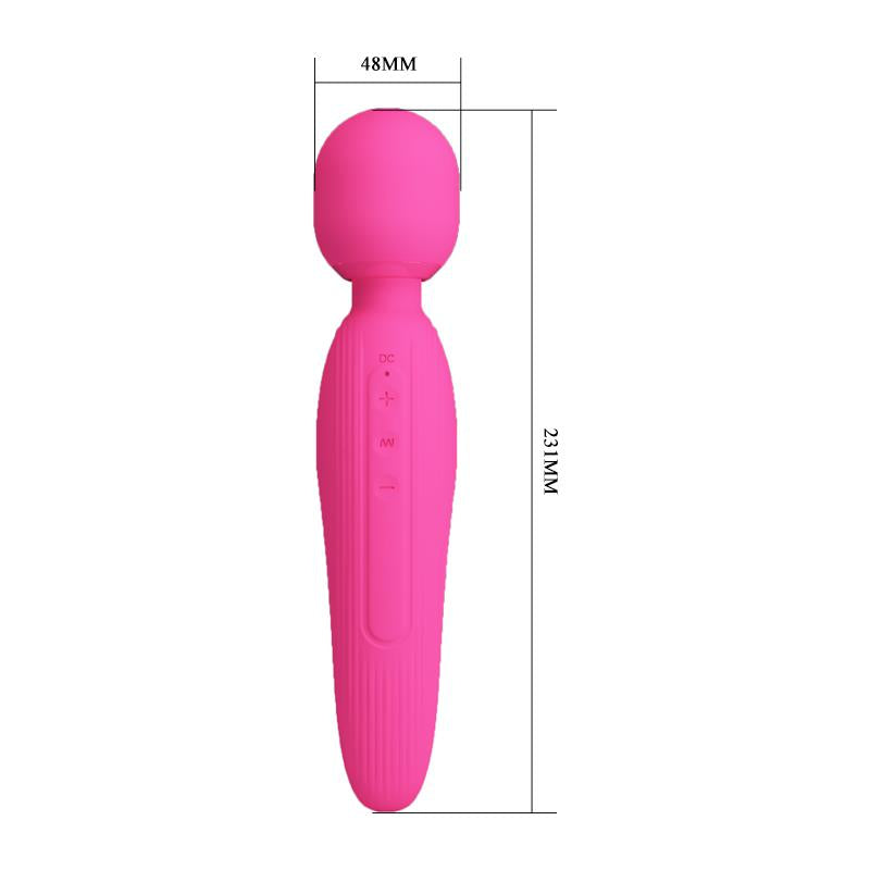 PRETTYLOVE - CURTIS MASSAGER WITH CLITORIS STIMULATOR