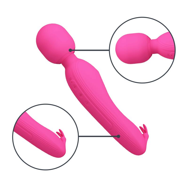 PRETTYLOVE - CURTIS MASSAGER WITH CLITORIS STIMULATOR