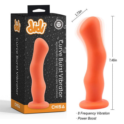 CHISA - CURVE BURST CURVED DILDO WITH VIBRATION