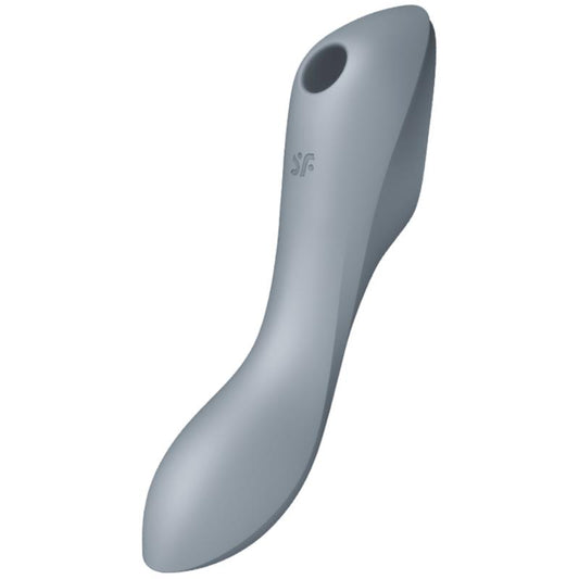 SATISFYER - CURVY TRINITY 3 VIBE AND CLITORIS SUCKER TRIPLE STIMULATION BLUEGRAY