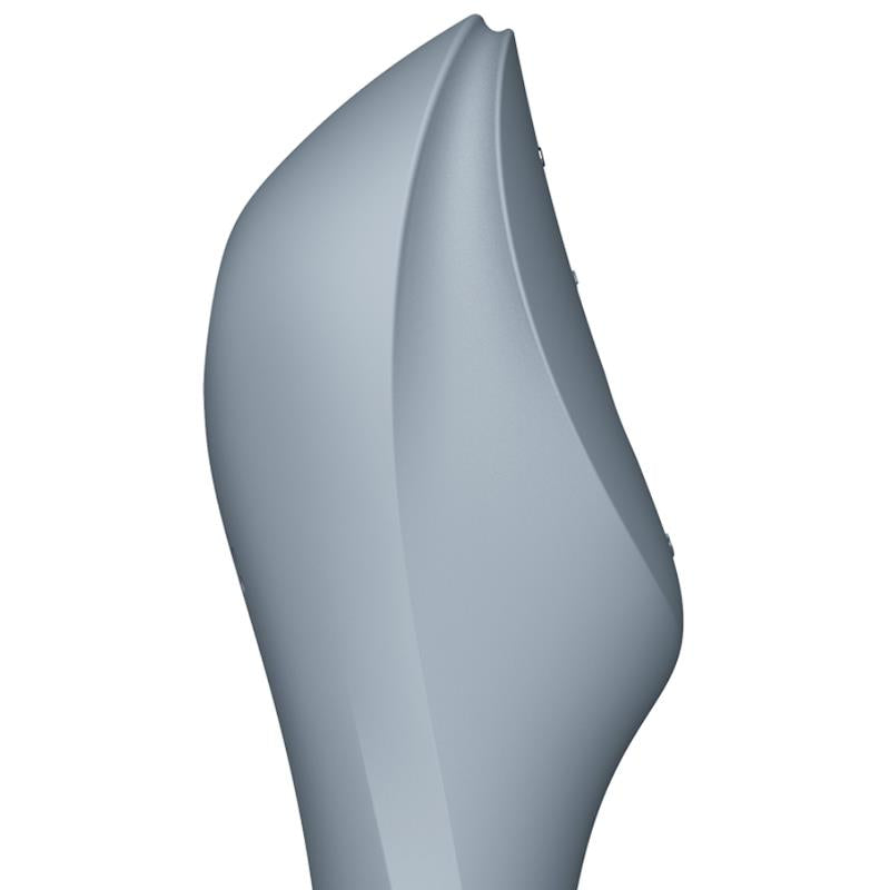 SATISFYER - CURVY TRINITY 3 VIBE AND CLITORIS SUCKER TRIPLE STIMULATION BLUEGRAY
