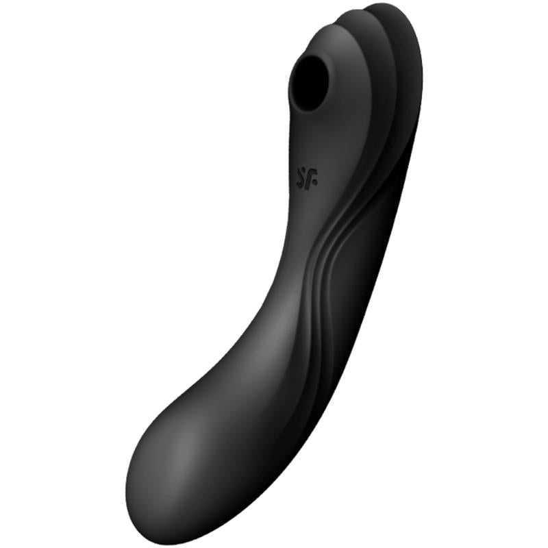 SATISFYER - CURVY TRINITY 4 VIBE AND CLITORIS SUCKER 2 MOTORS BLACK