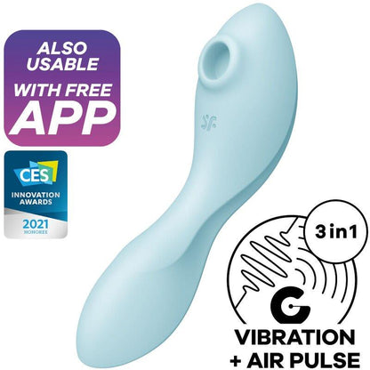 SATISFYER - CURVY TRINITY 5 WITH APP SATISFYER CONNECT BLUE