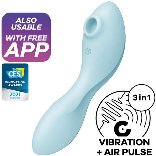 SATISFYER - CURVY TRINITY 5 WITH APP SATISFYER CONNECT BLUE
