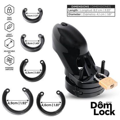 DOMLOCK - CUSTODY CHASTITY CAGE
