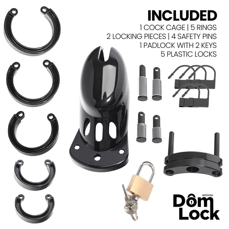 DOMLOCK - CUSTODY CHASTITY CAGE