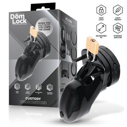DOMLOCK - CUSTODY CHASTITY CAGE