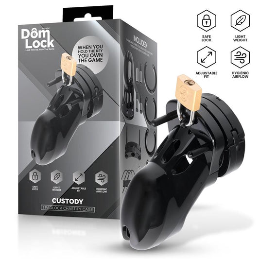 DOMLOCK - CUSTODY CHASTITY CAGE