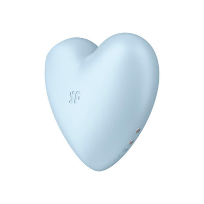 SATISFYER - CUTIE HEART CLITORIS SUCKER AND VIBE BLUE