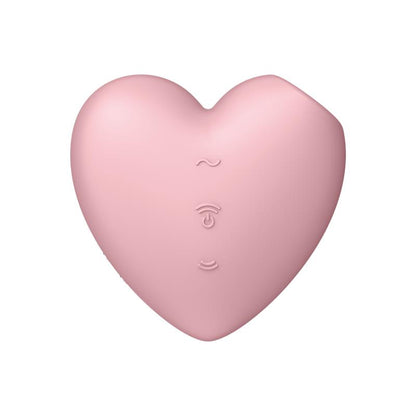 SATISFYER - CUTIE HEART CLITORIS SUCKER AND VIBE PINK