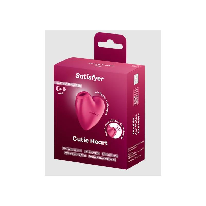 SATISFYER - CUTIE HEART CLITORIS SUCKER BATTERY SERIES