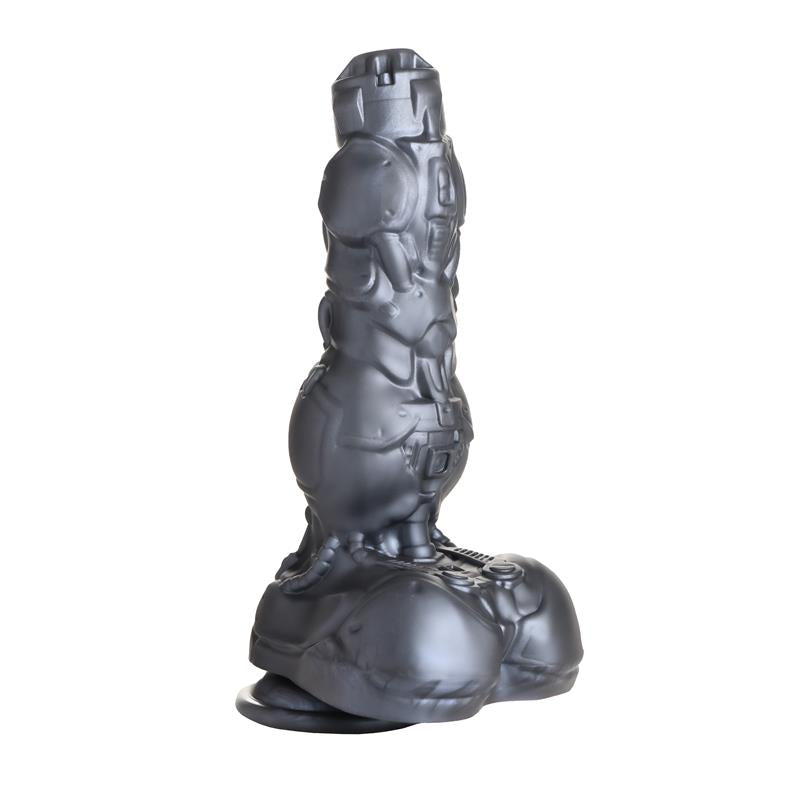 CREATURE COCKS - CYBORG COCK THRUSTING AND VIBRATING METAL DILDO