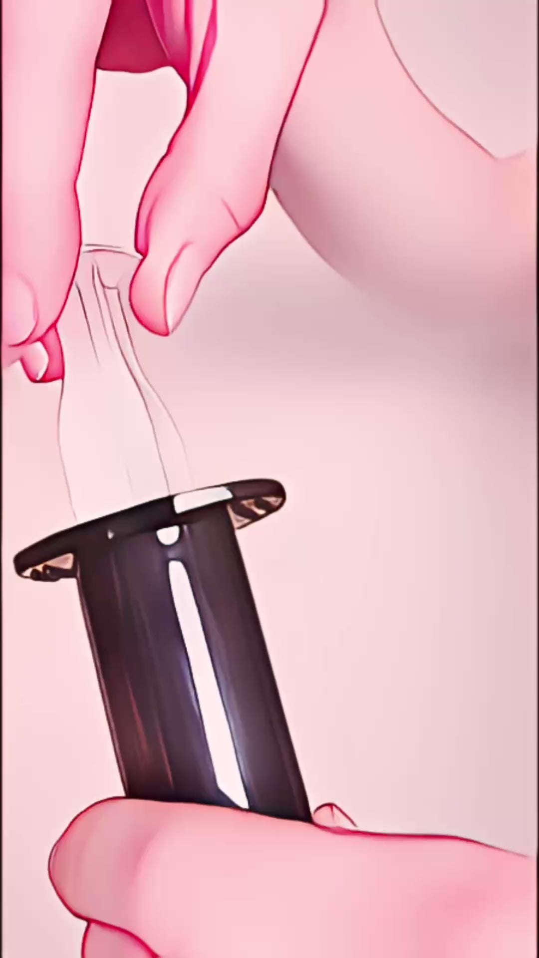 LOVELY PLANET - STRAP-ON-ME SQUIRTING CUM REALISTIC DILDO LARGE BLACK