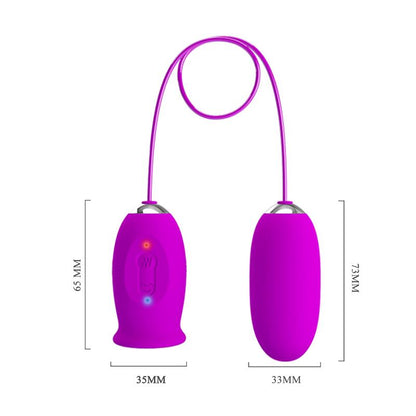 PRETTYLOVE - DAISY VIBRATING EGG AND LICKING STIMULATOR