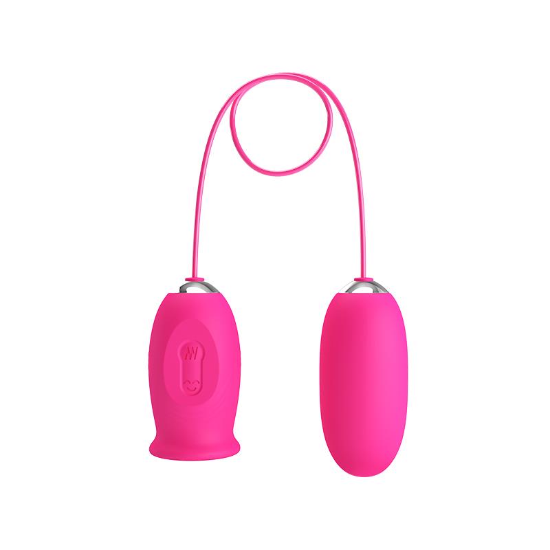 PRETTYLOVE - DAISY VIBRATING EGG WITH LICKING TONGUE PINK
