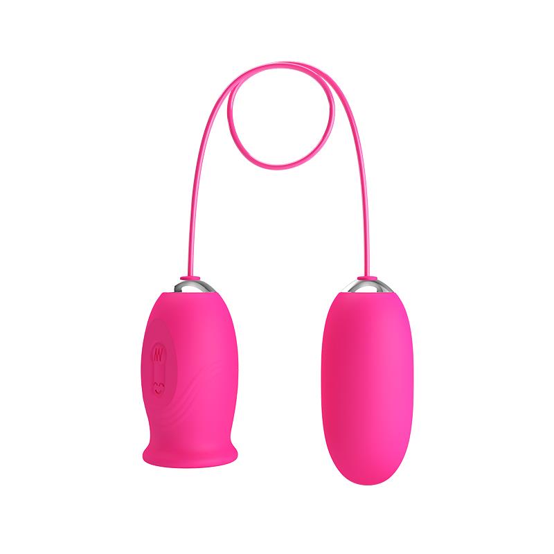 PRETTYLOVE - DAISY VIBRATING EGG WITH LICKING TONGUE PINK