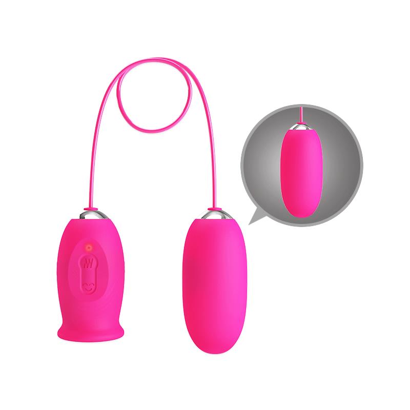 PRETTYLOVE - DAISY VIBRATING EGG WITH LICKING TONGUE PINK