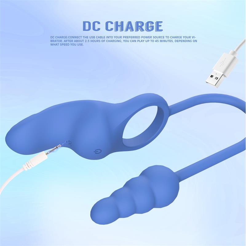 CHISA - DALLY BUTT PLUG WITH COCKRING WITH VIBRATION