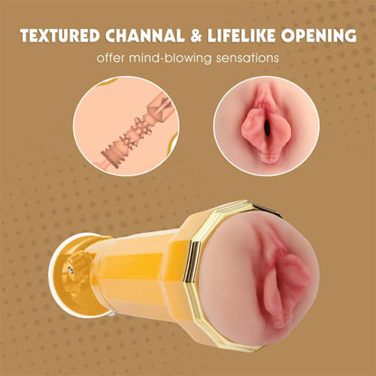 CHISA - DARCEY VIBRATING REALISTIC VAGINA MASTURBATOR