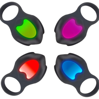 INTOYOU - DARKBLACK VIBRATING RING WITH LED REMOTE CONTROL USB SILICONE