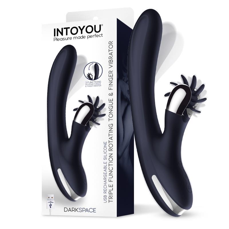 INTOYOU - DARKSPACE VIBE WITH ROTATING TONGUES AND FINGER MOVEMENT BLUE