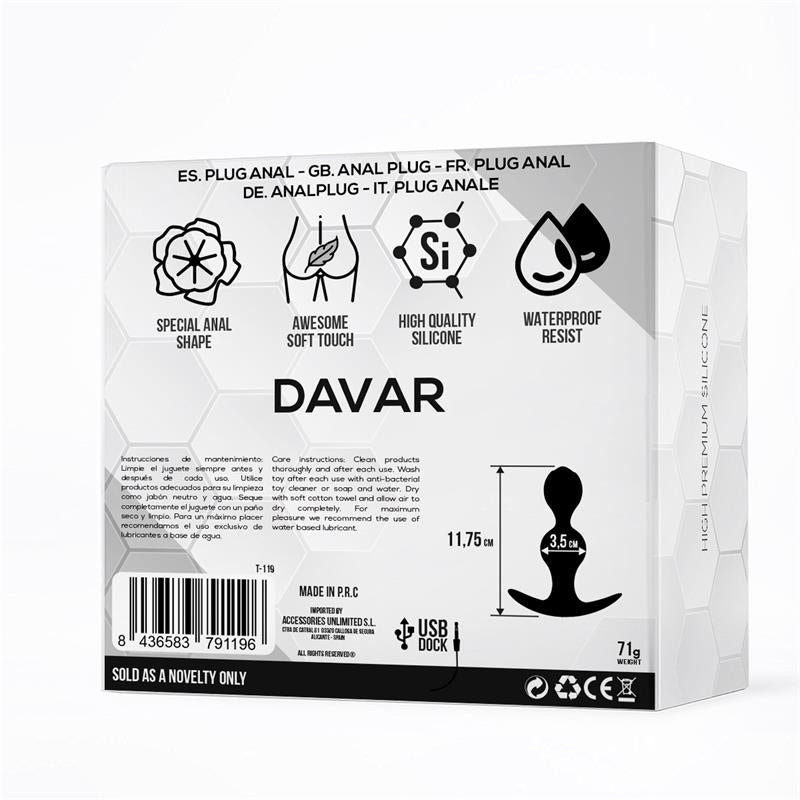 TARDENOCHE - DAVAR ANAL PLUG SILICONE